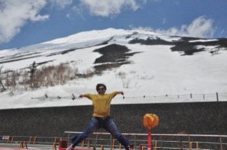 09May14: Mount Fuji Jumpshot. Even its -6 degrees, did not hinder this jumpshot
