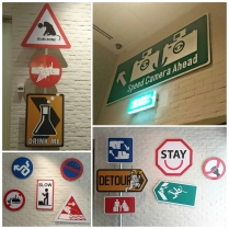 Unique signs at Hotel Jen Tanglin
